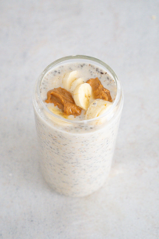 Overnight oats med cashew och kokos
