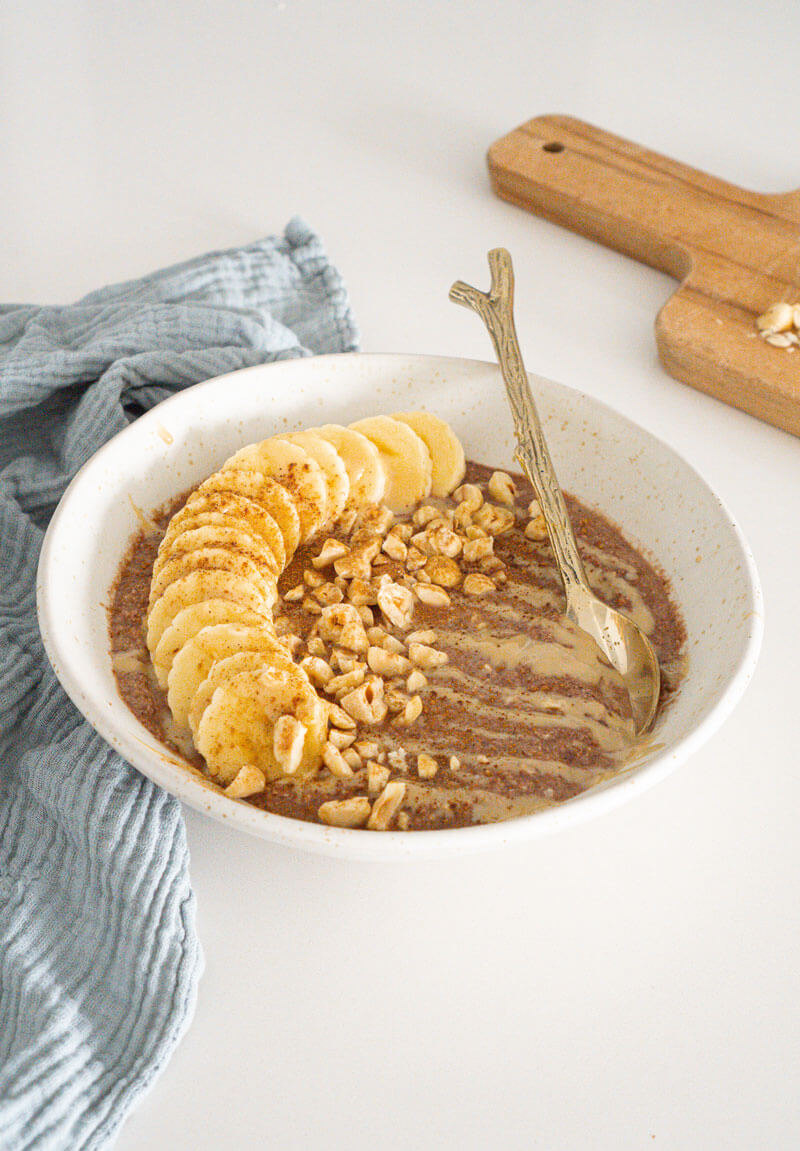 Sjoko-hasselnøttmassegrøt