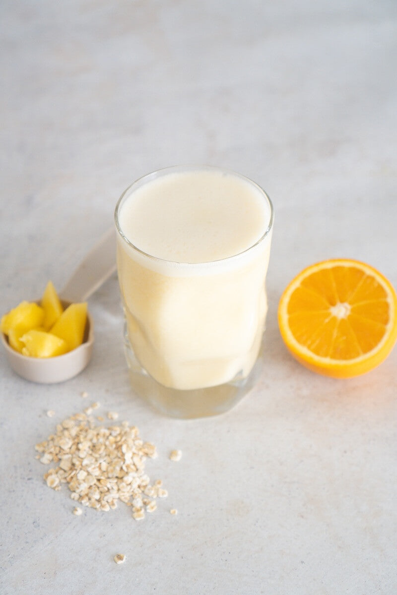 Havredrikk med appelsin og mango