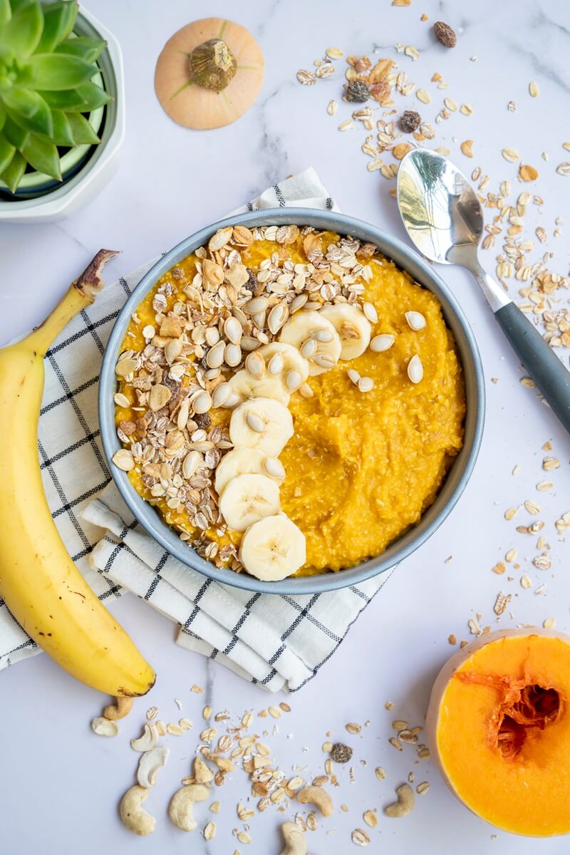 Gresskar-smoothie-bolle